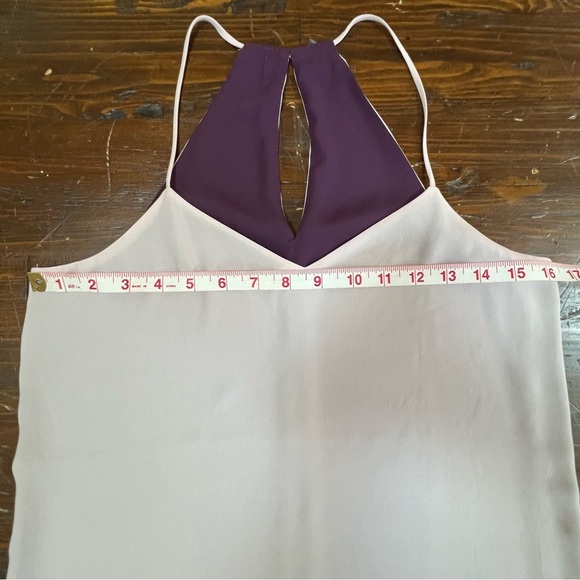 Express Purple and Pink Chiffon Halter Double Layered Tank Top size S - Picture 4 of 4